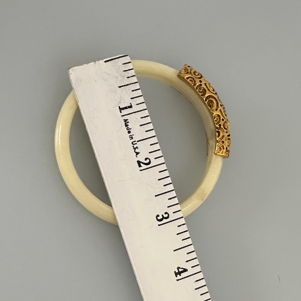 GIVENCHY Gold and Cream Swirl Bracelet - Picture 11 of 11